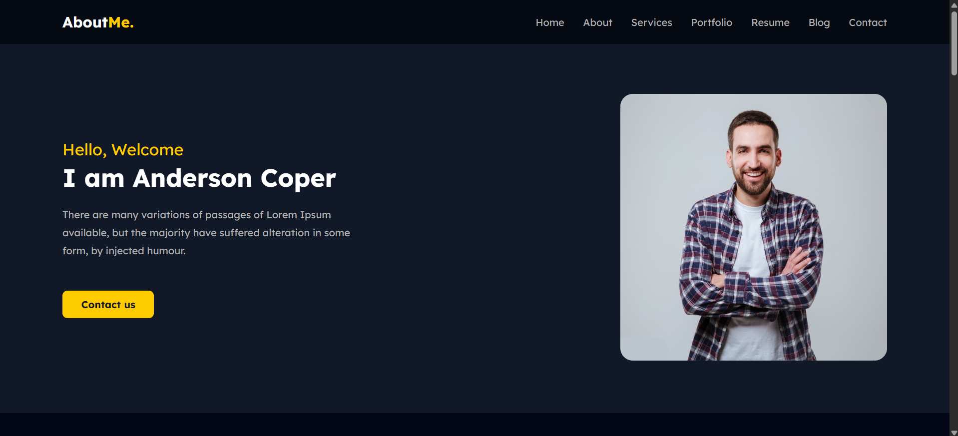 Minimalist Portfolio Screenshot